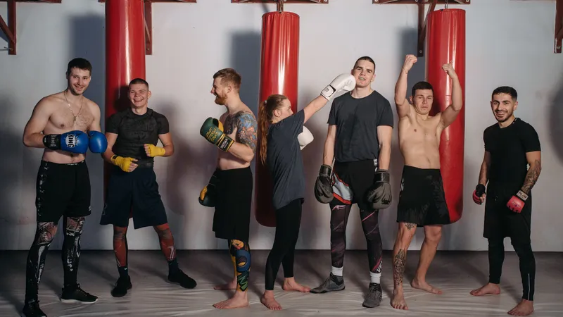 Groepstraining kickboksen bij Donker Sport